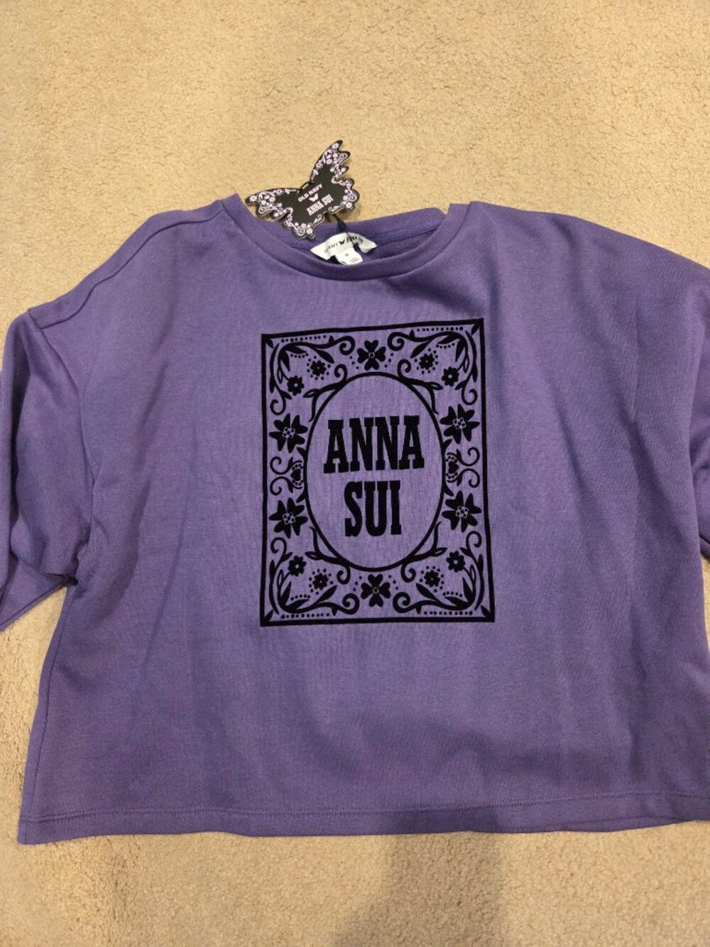 Old Navy Anna Sui NWT Purple Sweater M
